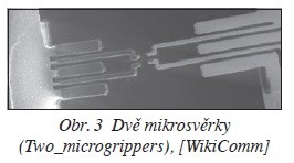 Obr. 3 Dvě mikrosvěrky (Two_microgrippers), [WikiComm]
